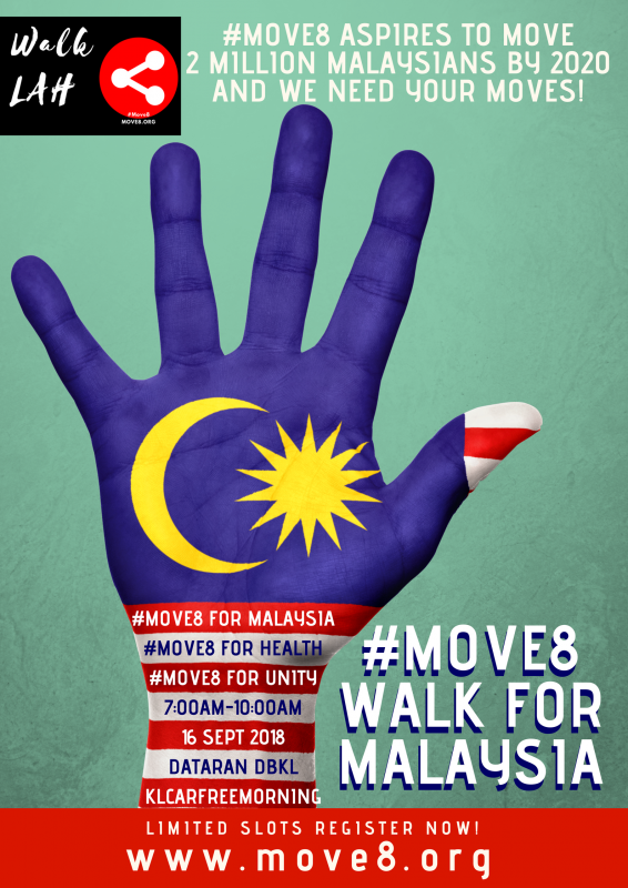 #Move8 for Malaysia Day 7KM Walkathon